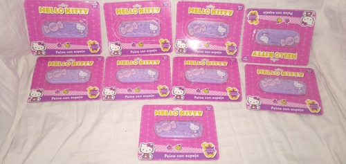 Imagen 4 de 8 de Llavero Peine Con Espejo Hello Kitty Sanrio 9cm