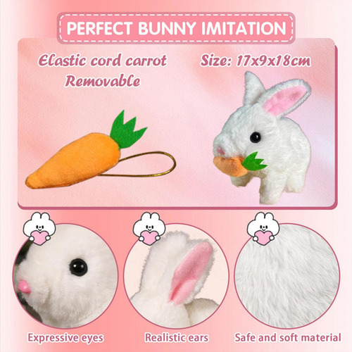 De Peluche De De Peluche De Lujoso Puede Saltar Y Hacer Rosa
