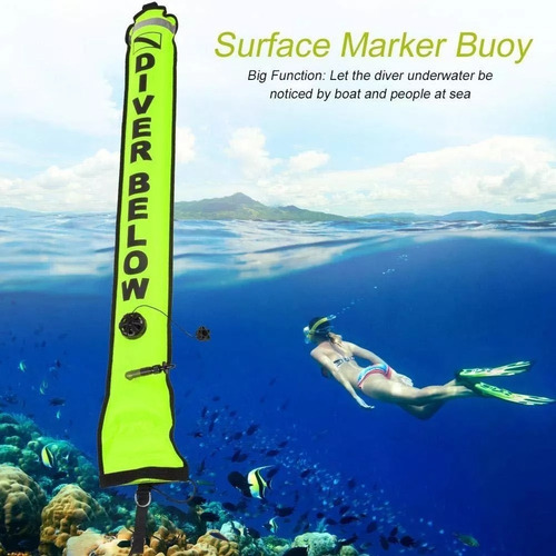 Buceo Boya Marcadora Submarinismo 1,83 M ( 6 Pies ) Bluereef