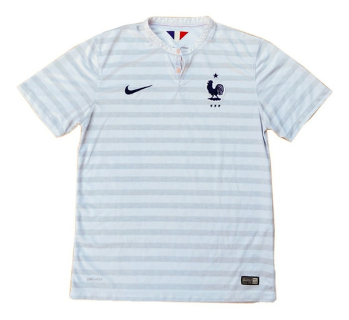 Camiseta De Francia, Año 2014, Recambio, Nike, Talla M. 