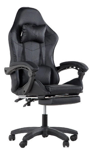 Silla Gamer Ergonomica Reclinable Giratorias 360grados Negro