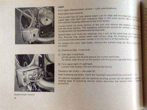 Imagen 8 de 9 de Manual De Propietario Mercedes Benz W114 230/250. 1968.