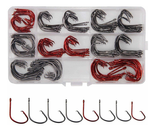 Catch ® Pcs Box Strong Offset Octopus Fishing Hook Sport