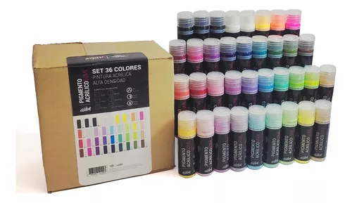 Set Pintura Acrílica base agua Kelulwue Motta 16 colores 1