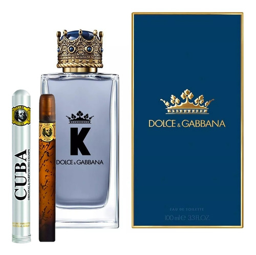 K Dolce & Gabbana King 100ml Caballero+perfume Cuba 35ml