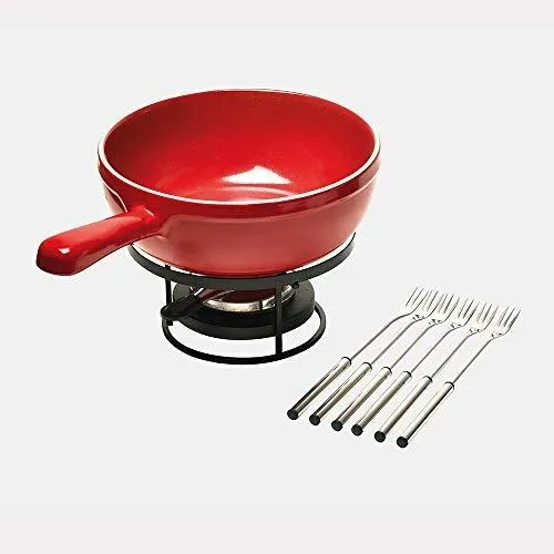 Olla De Fondue Emile Henry Con Tenedores | Borgoña