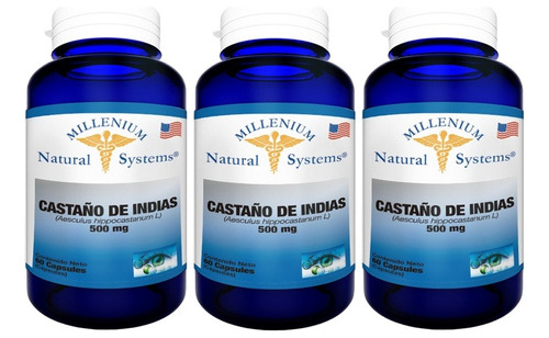 X3 Castaño De Indias X 60 Caps - Unidad a $550