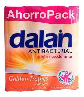Jabon Antibacterial Dalan Ahorropack Golden -t  115g