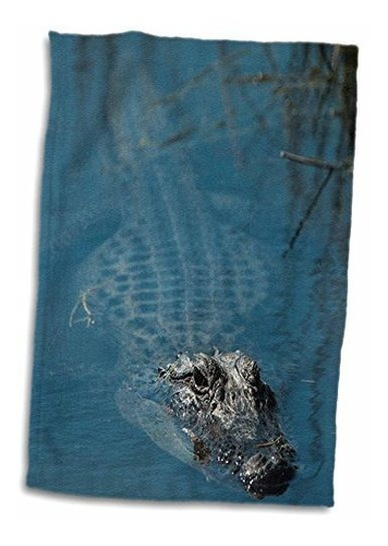 Toalla De Mano 3d Rose American Alligator-barrier Islands-ge