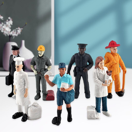 Milisten 20 figuras de personas en miniatura modelo traje de baño de personas pintadas figuras sentadas y de pie para escenas en miniatura 
