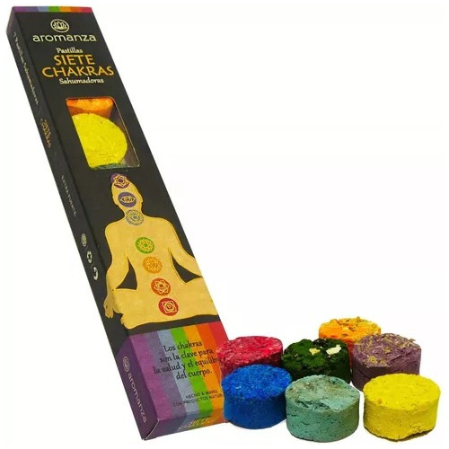 Pastillas Sahumadoras 7 Chakras Aromanza 