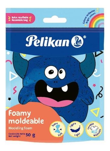 Pelikan 06740109 Foamy Moldeable Color Azul, De 50 G, Para