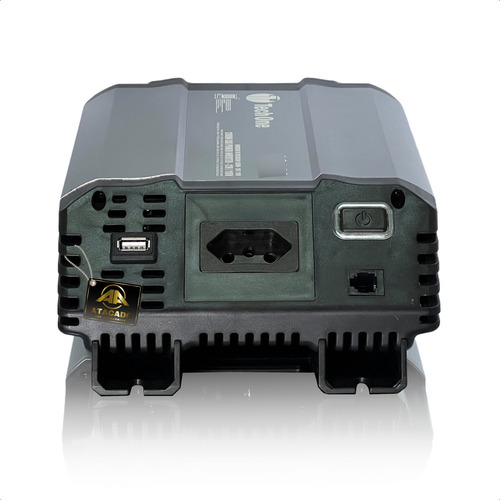 Inversor De Tensão 1200w 24v Conversor Energia Transformador