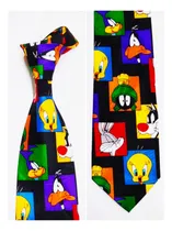Comprar Corbata Negra Looney Tunes Silvestre Piolin Bugs Bunny Lucas Negro Looney Tunes Personajes 152 Cm