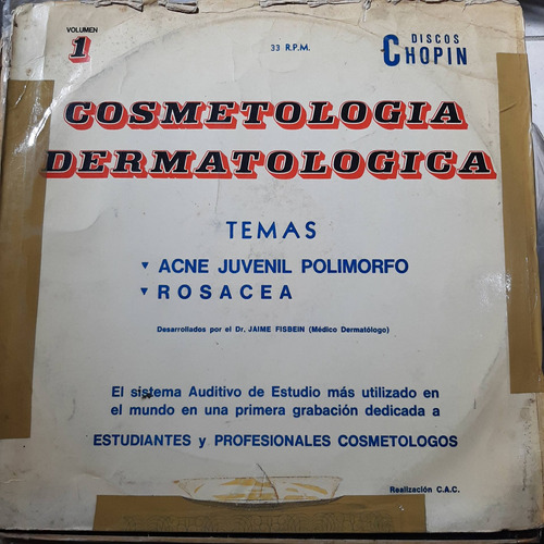 Vinilo Cosmetologia Dermatologica Vol 1 O3