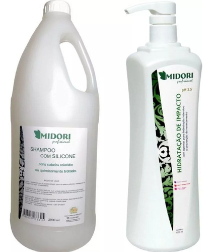 Sh Silicone 2 L Con Hidratação Impacto 1 L Midori +