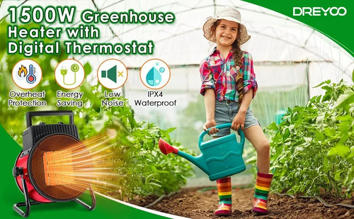 Calefactor Eléctrico Genérico Portátil 3 Kw Hogar