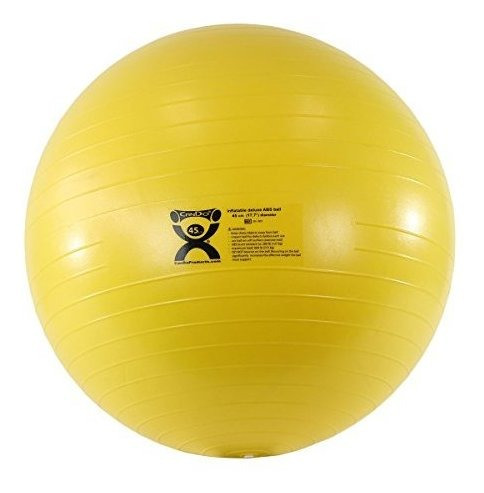 30 1852 Deluxe Abs Pelota Ejercicio Inflable Naranja