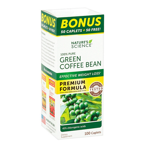Green Coffee Bean - 100 Caplets -limpiador Desintoxicante