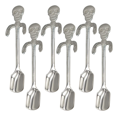 Maydahui 6pcs Cuchara De Calavera 5 Pulgadas )cucharas Colga