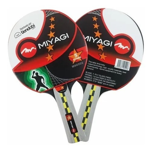 Raqueta X2 Und De Ping Pong Miyagi 5 Estrellas