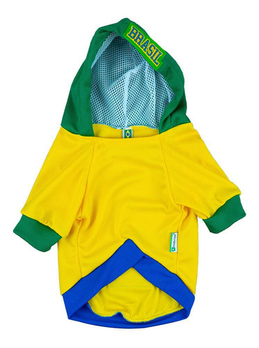 Roupa Cachorro Seleção Brasileira Modernpet Amarelo -tam. P