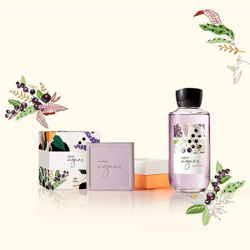 Presente Natura Águas Jabuticaba Colônia + Caixa Com 2 Sabonetes
