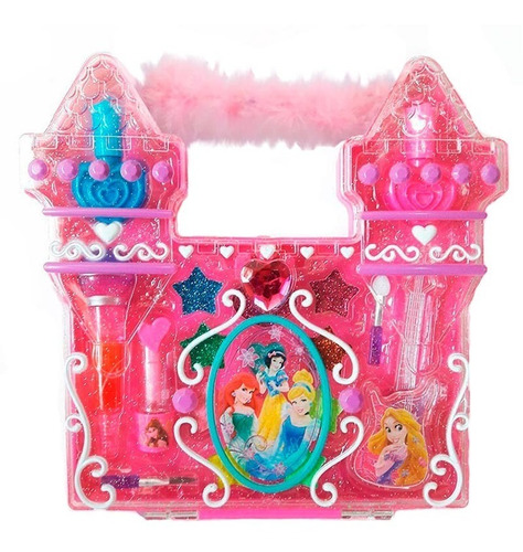 Kit Maquiagem Infantil 19 Peças Castelo Das Princesas Disney
