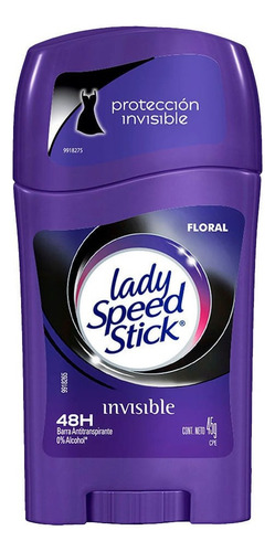 Lady Speed Stick Invisible Floral Barra 45 G X 2 Econopack