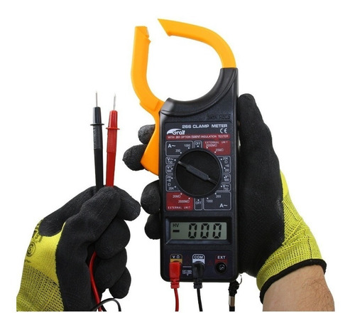 Imagen 2 de 2 de Pinza amperimétrica digital Gralf DT266 1000A