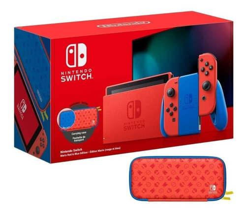 Nintendo Switch 32GB Mario Red & Blue Edition color rojo y azul