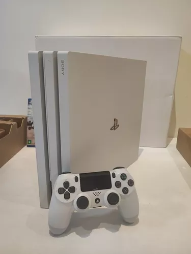 Playstation 4 Pro - Ps4 Pro Branco 1tb 3 Jogos Mídia Física