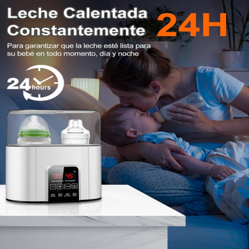Calentador Rápido De Biberones Adaptable A 2 Botellas