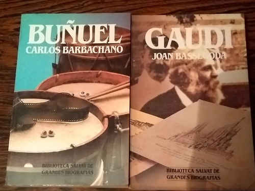  Lote X 2 Biografias Buñuel Gaudi Libros Salvat