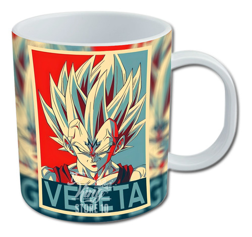 Taza, Tazon Mug, Vegeta Saiyan, Dragon Ball, Anime, 330cc