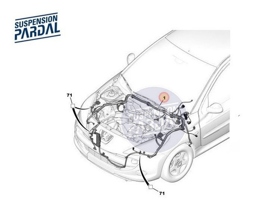Ramal Principal Delantero 1.9 Dw8b Peugeot 207 9673551880