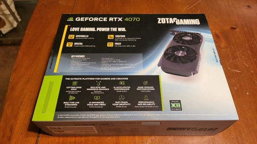 Tarjeta Gráfica Zotac Gaming Geforce Rtx 4070 Twin Edge 12gb