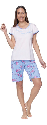 Pijama Manga Corta Bermuda Dalia Lady By Mariené 2147