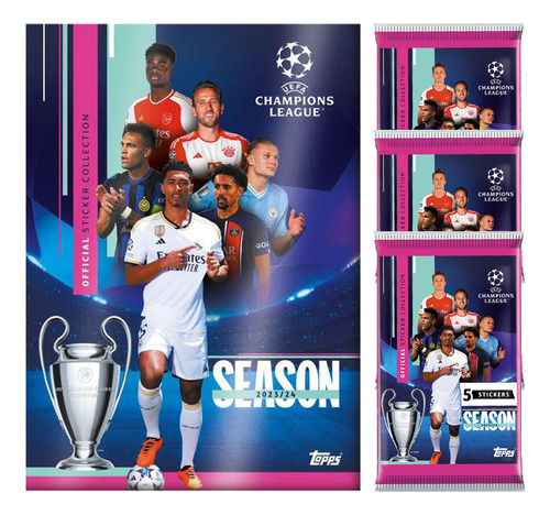 Álbum + 20 Sobres Figuritas Champions League 2023/24 - Topps