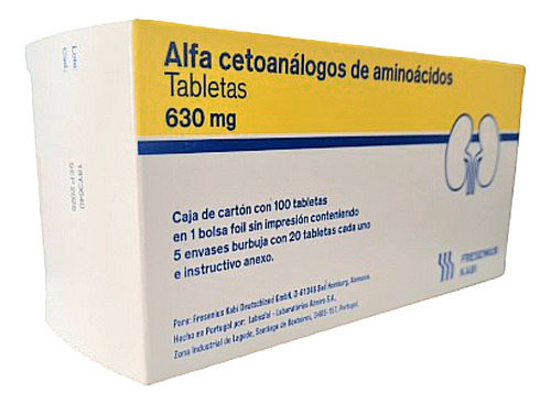 Alfa Cetoanalogos De Aminoácidos 100 Tabletas 630mg