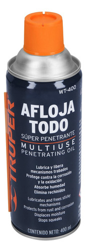 Aceite Aflojatodo En Aerosol 400 Ml Truper 13471