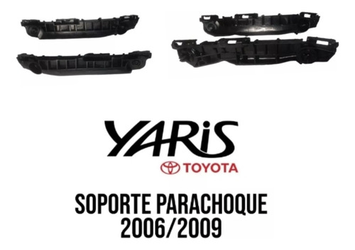 Base Soporte Parachoque Delantero Yaris 2006 2007 2008 2009