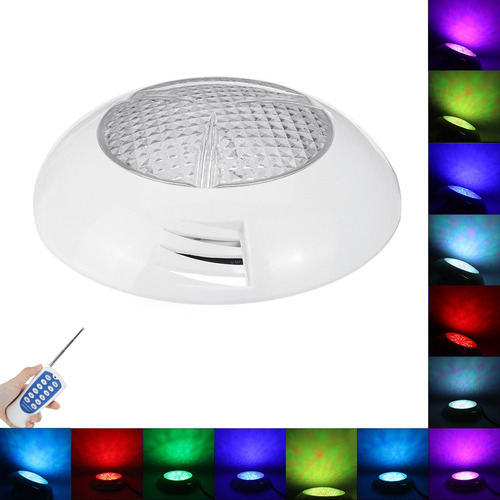 Imagen 1 de 10 de 30w Rgb Llevó Natación Sumergible Piscina Luz Remota Subwate