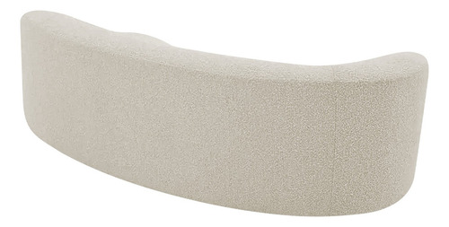 Divã Recamier Orgânico Tokyo 200cm Lado Direito Bouclé Cor Bege