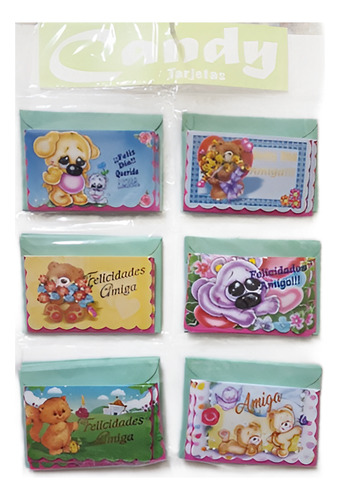 Mini Tarjetas Candy Amistad Dia Del Amigo Regalo
