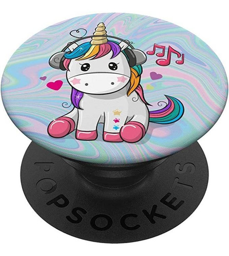 Bonitos Auriculares Con Música De Unicornio Sentado Unicorn