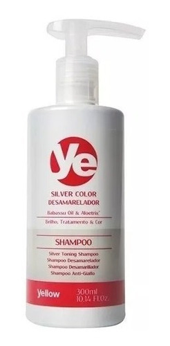 Shampoo Desamarelador Silver Color Da Yellow De 300ml