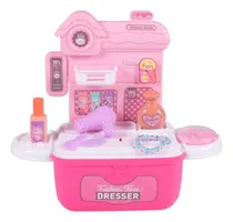 Comprar Peinadora Tocador Maquillaje Set Belleza Para Niña