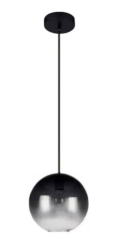 Lampara Colgante Globo 1 Luz Diseño Aarhus L Negro P/led 