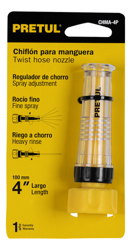 Chiflón 4in De Plástico Para Manguera Pretul